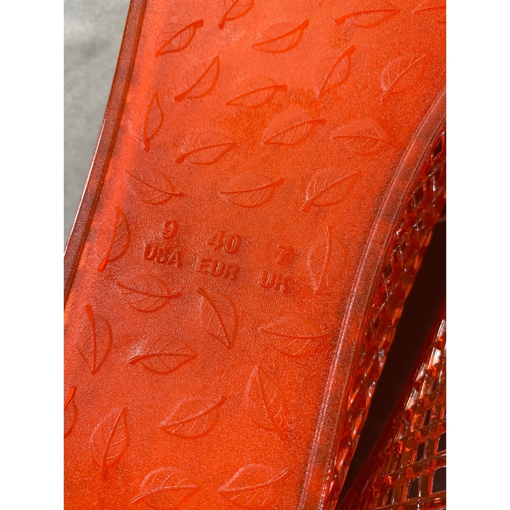 Nicole Miller New York Orange Jelly Ballet Flats - Women's Size 9 NWOT - Picture 6 of 6
